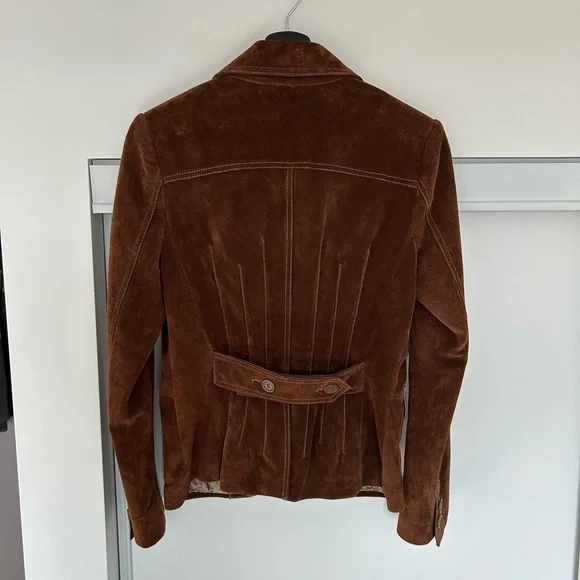 Vintage Danier Suede Leather Blazer with pockets - Picture 4 of 6